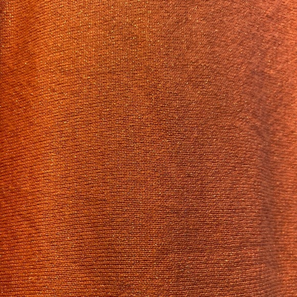 Worth New York Pumpkin with Gold Glitter Turtleneck Sweate r - Picture 3 of 3